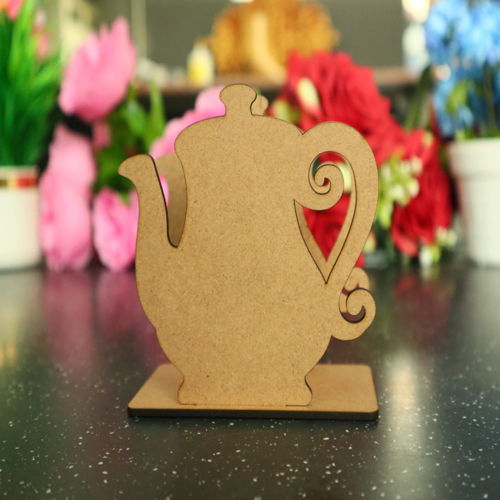 طرح قوری جا دستمال استند برش لیزری - teapot napkin holder stand laser cutting - برای دستگاه CNC چوب و لیزر (سی ان سی)