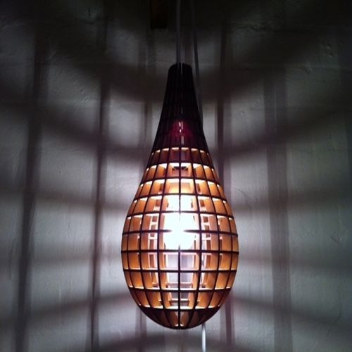 طرح آویز اشک نور برش لیزری - teardrop pendant light laser cut - برای دستگاه CNC چوب و لیزر (سی ان سی)
