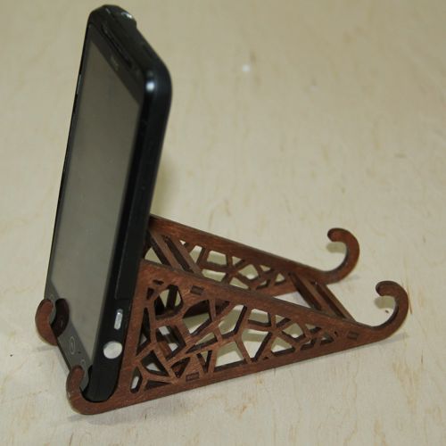 طرح تلفن ایستاده - telefon stand ve - برای دستگاه CNC چوب و لیزر (سی ان سی)