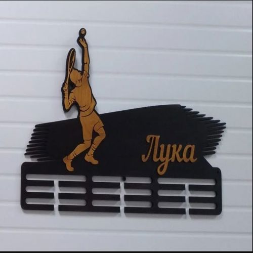 طرح tennis-medal-hanger-medal-display-rack-for-laser-cutting-ve