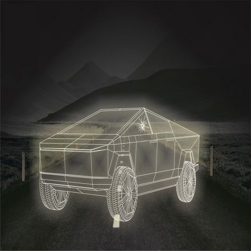 طرح تسلا سایبرتراک - tesla cybertruck - برای دستگاه CNC چوب و لیزر (سی ان سی)