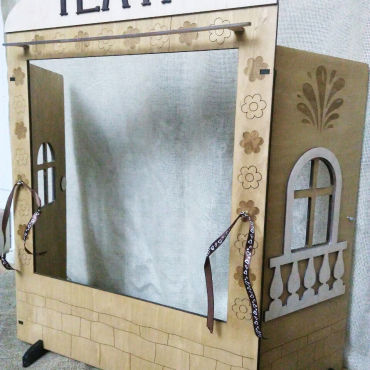 طرح تئاتر برای برش لیزری - theater layout for laser cut ve - برای دستگاه CNC چوب و لیزر (سی ان سی)