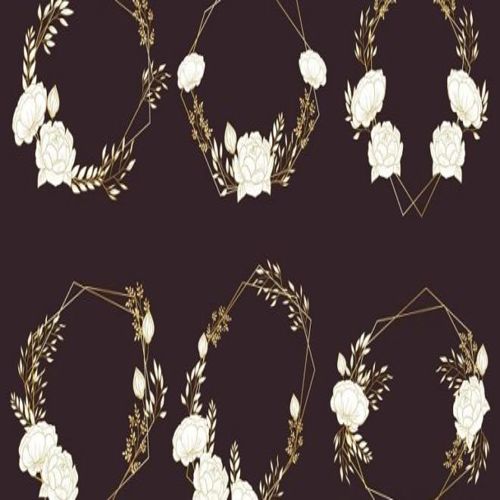 طرح گل های حاشیه قاب گل - the flowers border frame ve - برای دستگاه CNC چوب و لیزر (سی ان سی)