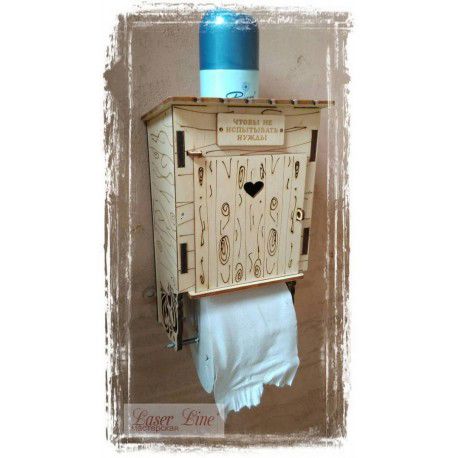 طرح جای دستمال توالت - toilet paper holder ve - برای دستگاه CNC چوب و لیزر (سی ان سی)