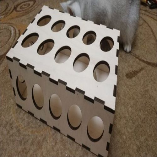 طرح اسباب‌بازی برای جعبه گربه میلی‌متر بردارها برای برش لیزری - toy for cat box 6mm vectors for laser cut - برای دستگاه CNC چوب و لیزر (سی ان سی)