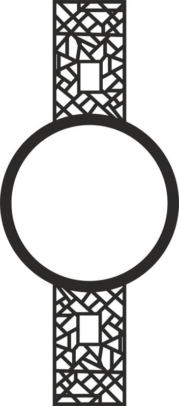طرح حاشیه‌های سنتی چینی باد الگوی طرح - traditional borders chinese wind pattern - برای دستگاه CNC چوب و لیزر (سی ان سی)