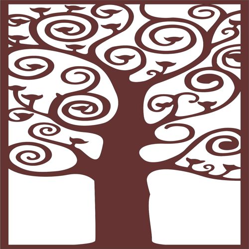 طرح برش cnc طرح درخت جلی برای برش لیزر - tree jali design cnc cutting pattern for laser cut ve - برای دستگاه CNC چوب و لیزر (سی ان سی)