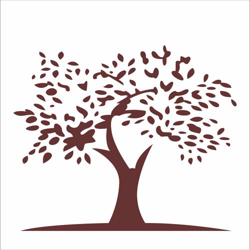 طرح تابلو اتاق نشیمن درختی گلدار لیزری - tree living room seamless floral jali panel for laser cut ve - برای دستگاه CNC چوب و لیزر (سی ان سی)