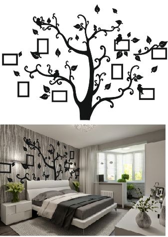 طرح قاب عکس درختی برش لیزری - tree photo frame laser cutting ve - برای دستگاه CNC چوب و لیزر (سی ان سی)