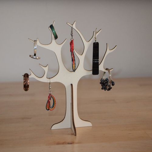 طرح حلقه دار درخت - tree ring holder - برای دستگاه CNC چوب و لیزر (سی ان سی)