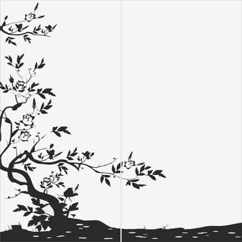طرح الگوی سندبلاست درخت طراحی - tree sandblast pattern design ve - برای دستگاه CNC چوب و لیزر (سی ان سی)
