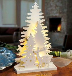 طرح چراغ خواب به شکل درخت برای برش لیزری cnc - tree shaped night light for laser cut cnc - برای دستگاه CNC چوب و لیزر (سی ان سی)