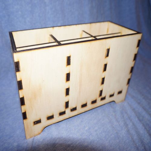 طرح جعبه نگهدارنده کنترل تلویزیون برش لیزری - tv remote control holder box laser cut ve - برای دستگاه CNC چوب و لیزر (سی ان سی)