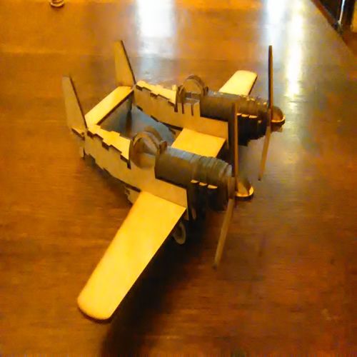 طرح موستانگ دوقلو - twin mustang - برای دستگاه CNC چوب و لیزر (سی ان سی)