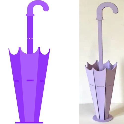 طرح چتر کاشت گل ایستاده دکوراسیون خانه لیزر - umbrella planter flower stand home decorfor laser cut ve - برای دستگاه CNC چوب و لیزر (سی ان سی)