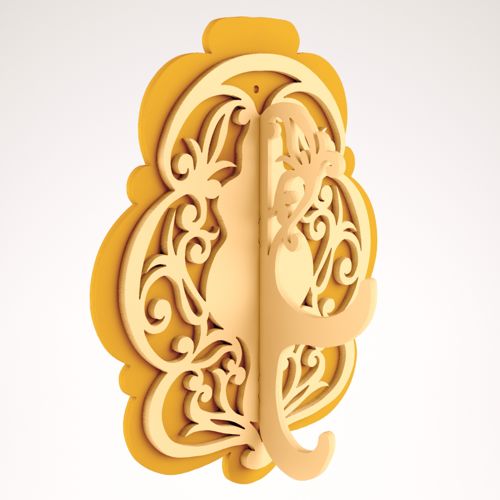 طرح آویز دیواری منحصر به فرد دکوراسیون - unique wall hanger decoration - برای دستگاه CNC چوب و لیزر (سی ان سی)