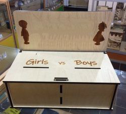 طرح جعبه رأی‌گیری برای برش لیزری cnc - voting box for laser cut cnc ve - برای دستگاه CNC چوب و لیزر (سی ان سی)