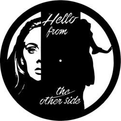 طرح ساعت دیواری سلام - wall clock hello ve - برای دستگاه CNC چوب و لیزر (سی ان سی)