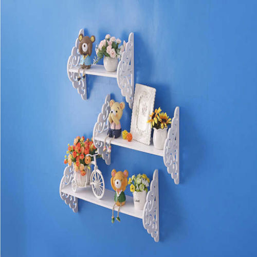 طرح قفسه گل دکوری دیواری طرح برش لیزری - wall decorative storage shelf flower rack for laser cut ve - برای دستگاه CNC چوب و لیزر (سی ان سی)