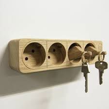 طرح جاکلیدی دیواری قفل - wall mounted key holder - برای دستگاه CNC چوب و لیزر (سی ان سی)