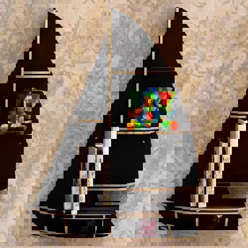 طرح قفسه دیواری نگهداری قایق بادبانی شناور برای برش لیزری - wall mounted storage shelf sailboat floating for laser cutting - برای دستگاه CNC چوب و لیزر (سی ان سی)