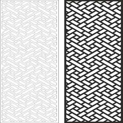 طرح دیواری پنل اسکرین لیزر - wall panel screen design laser cut ve - برای دستگاه CNC چوب و لیزر (سی ان سی)
