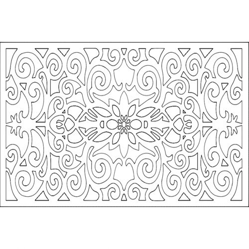 طرح جداکننده دیواری - wall separator 5 - برای دستگاه CNC چوب و لیزر (سی ان سی)