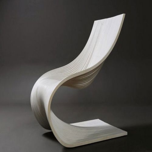 طرح صندلی موجی برای برش لیزری - wave chair for laser cut ve - برای دستگاه CNC چوب و لیزر (سی ان سی)