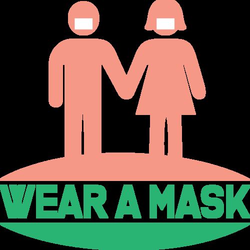 طرح استفاده از ماسک ویروس کرونا بیماری کووید ماسک - wear a mask coronavirus disease covid 19 - برای دستگاه CNC چوب و لیزر (سی ان سی)