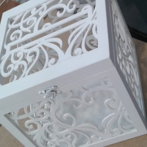 طرح جعبه عروسی با قیمت لیزری - wedding box for money for laser cut ve - برای دستگاه CNC چوب و لیزر (سی ان سی)