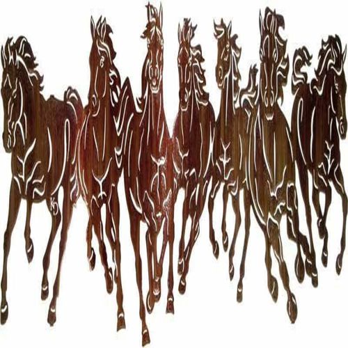 طرح اسب‌های وحشی آزاد - wild horses ve - برای دستگاه CNC چوب و لیزر (سی ان سی)