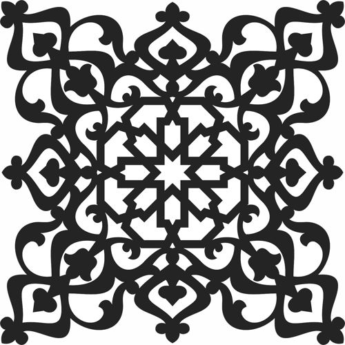 طرح صفحه تزئینی پنجره لیزر - window decorative pattern screen design for laser cut ve - برای دستگاه CNC چوب و لیزر (سی ان سی)
