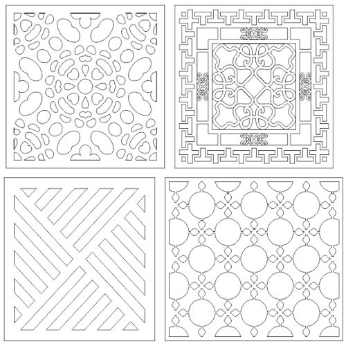 طرح جداکننده پنجره برای برش لیزری cnc - window divider for laser cut cnc - برای دستگاه CNC چوب و لیزر (سی ان سی)