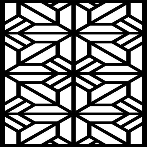 طرح شابلون پنجره گلدار شبکه‌ای دایره ای برای برش لیزری - window floral lattice stencil circular panel for laser cut ve - برای دستگاه CNC چوب و لیزر (سی ان سی)