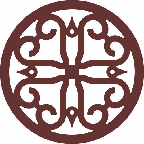 طرح الگوی دایره ای حفاظت شده پنجره برای برش لیزری - window grill circular pattern for laser cut ve - برای دستگاه CNC چوب و لیزر (سی ان سی)