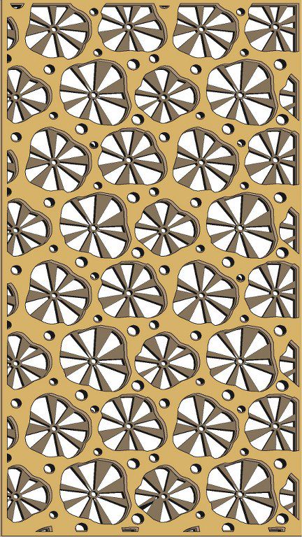 طرح الگوی حفاظ پنجره برای برش لیزری - window grill pattern for laser cutting 48 ve - برای دستگاه CNC چوب و لیزر (سی ان سی)