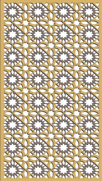 طرح الگوی حفاظ پنجره برای برش لیزری - window grill pattern for laser cutting 53 ve - برای دستگاه CNC چوب و لیزر (سی ان سی)
