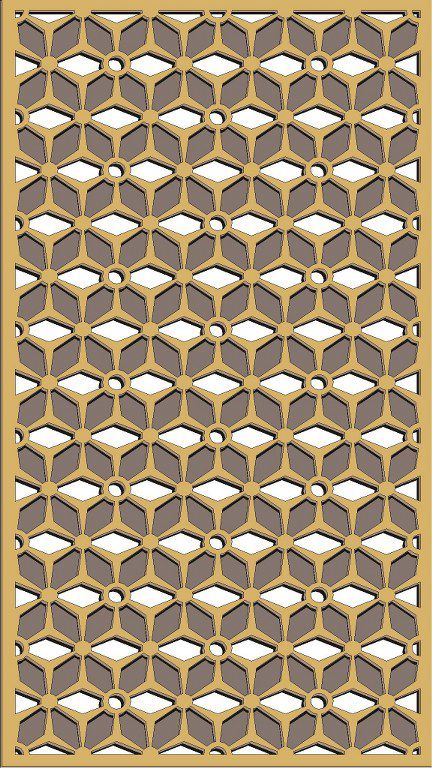 طرح الگوی حفاظ پنجره برای برش لیزری - window grill pattern for laser cutting 55 ve - برای دستگاه CNC چوب و لیزر (سی ان سی)
