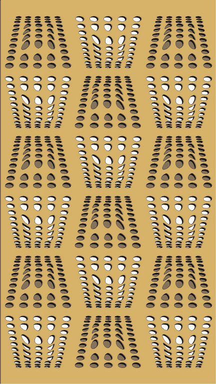 طرح الگوی حفاظ پنجره برای برش لیزری - window grill pattern for laser cutting 69 ve - برای دستگاه CNC چوب و لیزر (سی ان سی)
