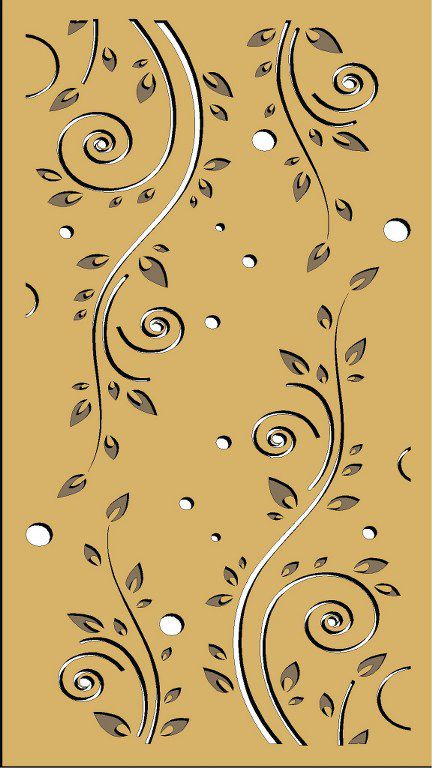 طرح الگوی حفاظ پنجره برای برش لیزری - window grill pattern for laser cutting 71 ve - برای دستگاه CNC چوب و لیزر (سی ان سی)