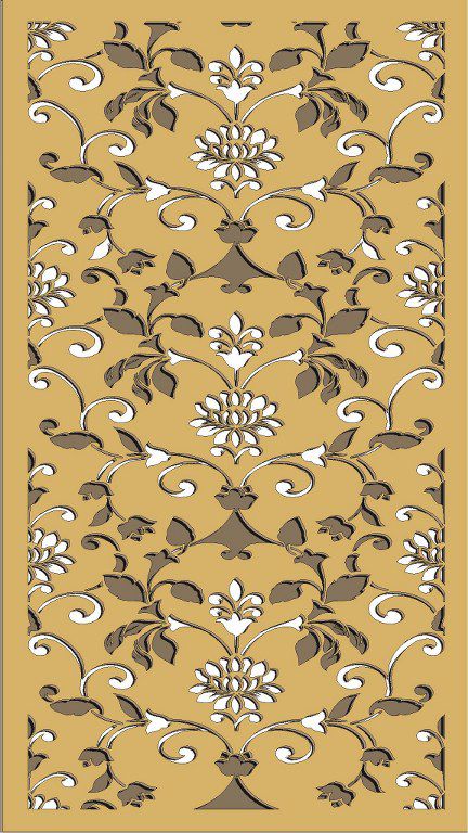 طرح الگوی حفاظ پنجره برای برش لیزری - window grill pattern for laser cutting 75 ve - برای دستگاه CNC چوب و لیزر (سی ان سی)