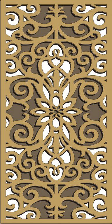 طرح الگوی حفاظ پنجره برای برش لیزری 80 - window grill pattern for laser cutting 80 ve - برای دستگاه CNC چوب و لیزر (سی ان سی)