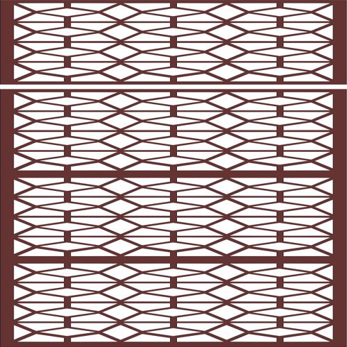 طرح الگوی یکپارچه پنجره حفره برای برش لیزری - window grill seamless pattern for laser cut ve - برای دستگاه CNC چوب و لیزر (سی ان سی)