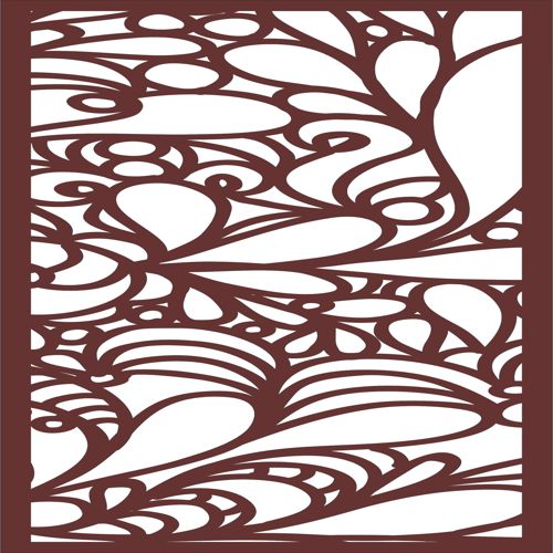 طرح گل گلدار یکپارچه برای برش لیزری - window jali floral seamless design for laser cut ve - برای دستگاه CNC چوب و لیزر (سی ان سی)