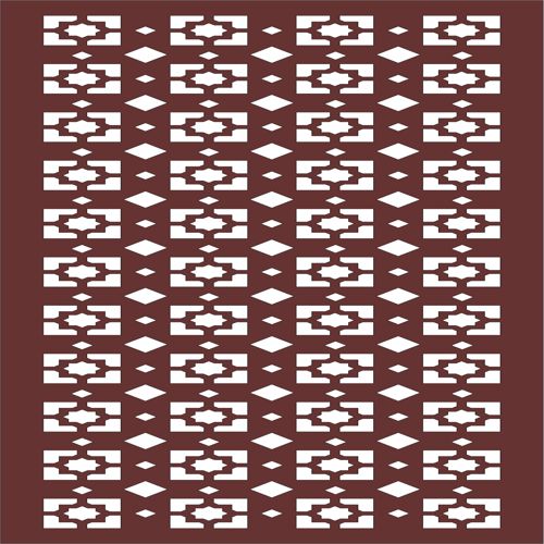 طرح پنل گلدار یکپارچه برای برش لیزری - window jali floral seamless panel for laser cut ve - برای دستگاه CNC چوب و لیزر (سی ان سی)