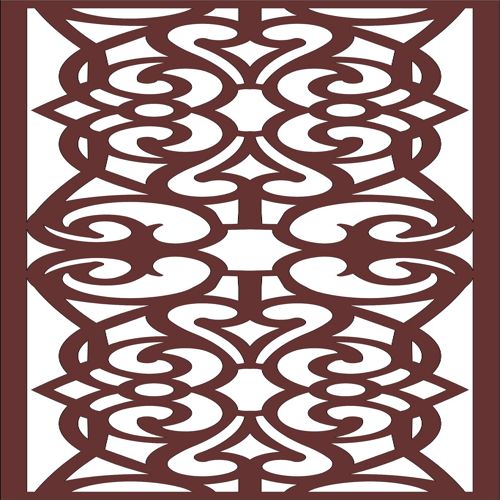 طرح پنل جداکننده درز پنجره جالی برای برش لیزری روکش - window jali seamless separator panel for laser cut ve - برای دستگاه CNC چوب و لیزر (سی ان سی)
