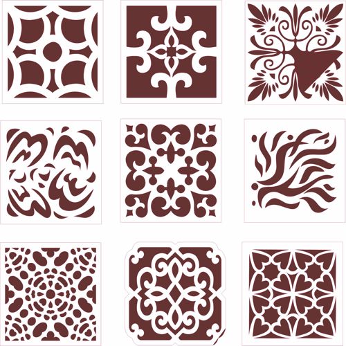 طرح مجموعه طرح توری پنجره برای برش لیزری - window screen design set for laser cut ve - برای دستگاه CNC چوب و لیزر (سی ان سی)