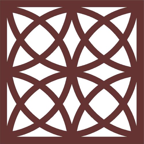 طرح پنجره درز گلدار گریل پنل برای برش لیزری - window seamless floral grill panel for laser cut ve - برای دستگاه CNC چوب و لیزر (سی ان سی)