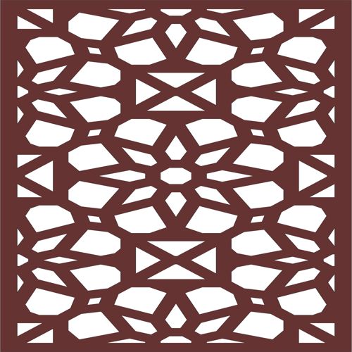 طرح پنجره درز گل صفحه پنل cnc برش لیزری - window seamless floral screen panel cnc laser cutting - برای دستگاه CNC چوب و لیزر (سی ان سی)