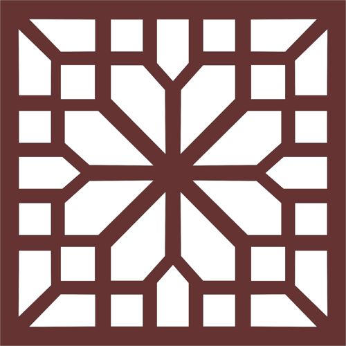 طرح طراحی پنجره درز برای برش لیزری شیشه - window seamless grill design for laser cut ve - برای دستگاه CNC چوب و لیزر (سی ان سی)